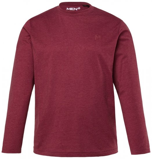 Men+ 307 T-krekls ar garām piedurknēm Baklažānu - T-krekli - T-krekli - 2XL-14XL
