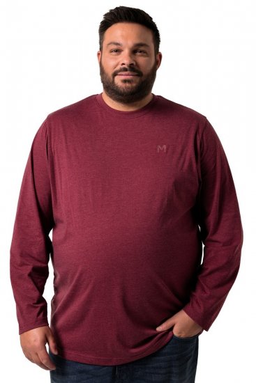 Men+ 307 T-krekls ar garām piedurknēm Baklažānu - T-krekli - T-krekli - 2XL-14XL