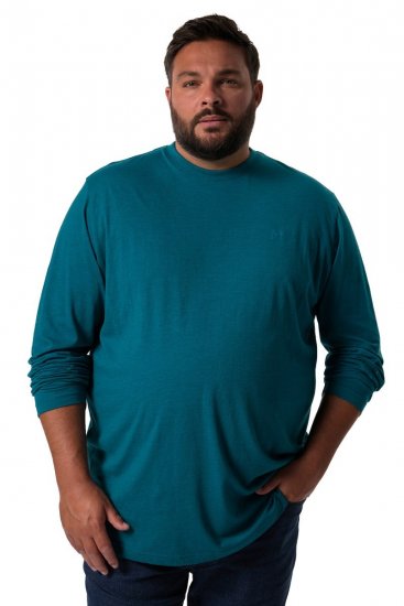 Men+ 307 T-krekls ar garām piedurknēm Pelēkzils - T-krekli - T-krekli - 2XL-14XL