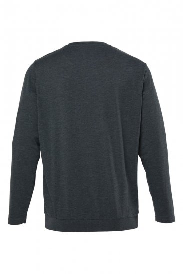 Men+ 313 T-krekls ar garām piedurknēm bellyfit Tumši pelēks melanžs - T-krekli - T-krekli - 2XL-14XL
