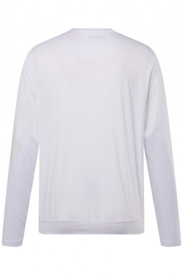 Men+ 313 T-krekls ar garām piedurknēm bellyfit Balts - T-krekli - T-krekli - 2XL-14XL