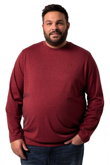 Men+ 313 T-krekls ar garām piedurknēm bellyfit Vara brūns - T-krekli - T-krekli - 2XL-14XL