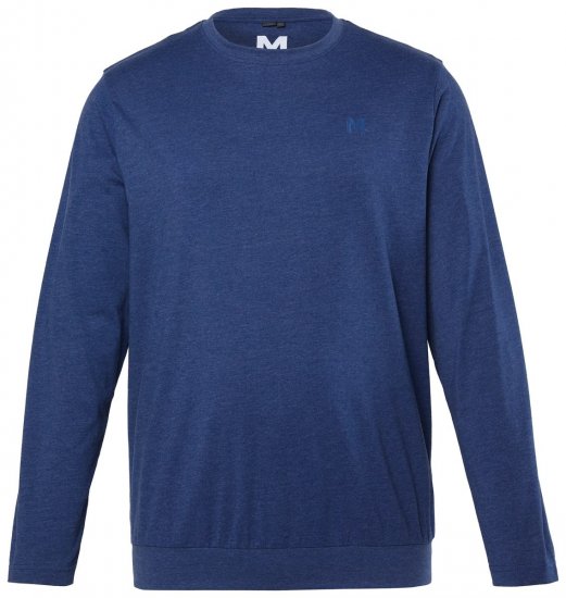 Men+ 313 T-krekls ar garām piedurknēm bellyfit Nakts zils - T-krekli - T-krekli - 2XL-14XL