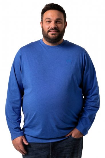 Men+ 313 T-krekls ar garām piedurknēm bellyfit Kobaltzils - T-krekli - T-krekli - 2XL-14XL