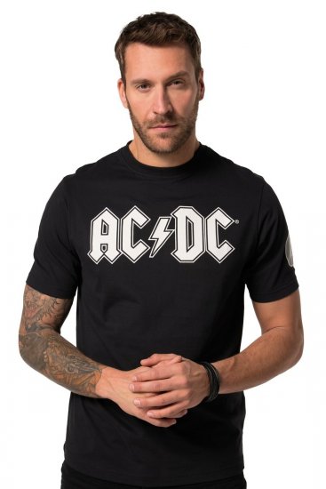 JP1880 AC/DC Classic Logo Band T-Shirt Black - T-krekli - T-krekli - 2XL-14XL