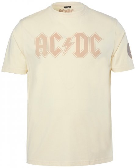 JP1880 836411 AC/DC Classic Logo T-krekls Smilšu pelēks - Grupas T-krekli - Grupu un mūzikas T-krekli