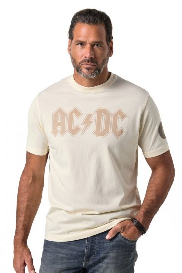 JP1880 836411 AC/DC Classic Logo T-krekls Smilšu pelēks - Grupas T-krekli - Grupu un mūzikas T-krekli