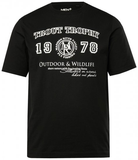 Men+ 424 T-krekls Trout Trophy Melns - T-krekli - T-krekli - 2XL-14XL