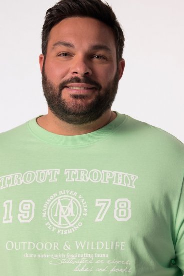 Men+ 424 T-krekls Trout Trophy Piparmētru zaļš - T-krekli - T-krekli - 2XL-14XL
