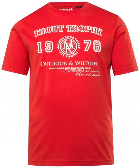 Men+ 424 T-krekls Trout Trophy Čili sarkans - T-krekli - T-krekli - 2XL-14XL