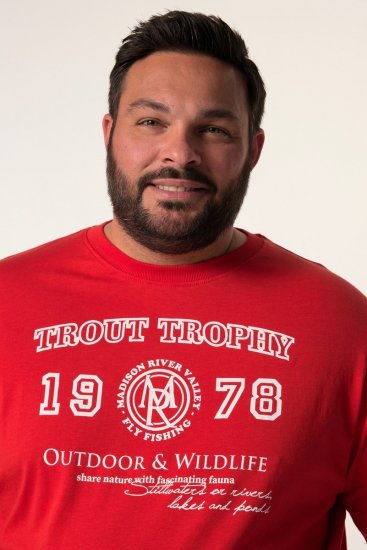 Men+ 424 T-krekls Trout Trophy Čili sarkans - T-krekli - T-krekli - 2XL-14XL