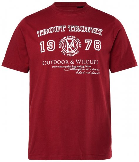 Men+ 424 T-krekls Trout Trophy Vara brūns - T-krekli - T-krekli - 2XL-14XL