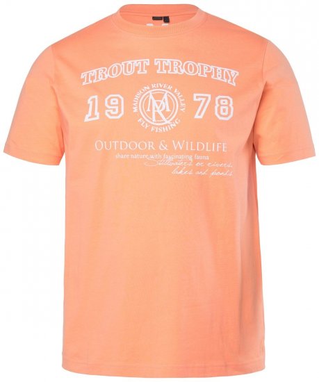Men+ 424 T-krekls Trout Trophy Tumši aprikožu - T-krekli - T-krekli - 2XL-14XL
