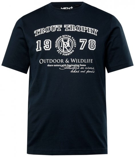 Men+ 424 T-krekls Trout Trophy Tumši zils - T-krekli - T-krekli - 2XL-14XL