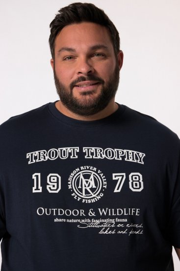Men+ 424 T-krekls Trout Trophy Tumši zils - T-krekli - T-krekli - 2XL-14XL