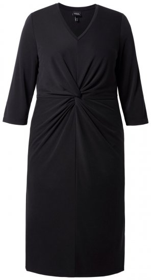 Ulla Popken 836514 Midi kleita ar 3/4 piedurknēm Melns - Midi kleitas - Midi kleitas lielajos izmēros