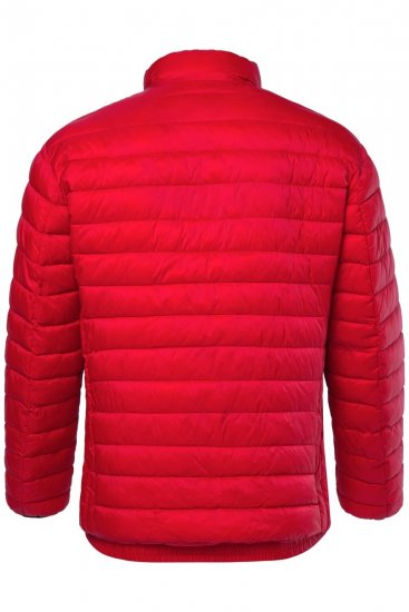 Boston Park 638 Stepēta jaka bellyfit ar stāvapkakli Sarkans - Jakas & Lietus apģērbs - Jakas - 2XL-12XL