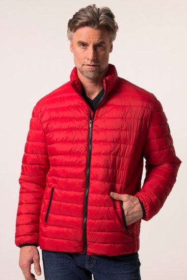 Boston Park 638 Stepēta jaka bellyfit ar stāvapkakli Sarkans - Jakas & Lietus apģērbs - Jakas - 2XL-12XL