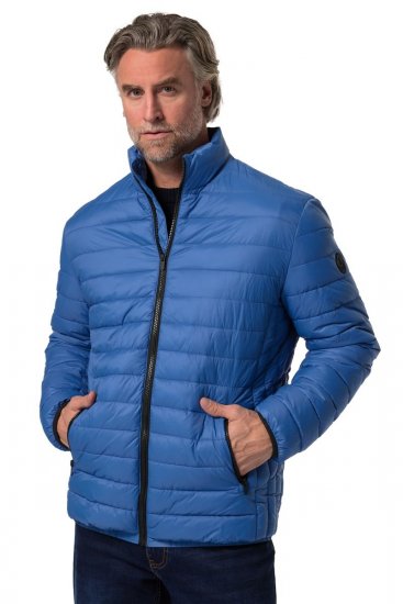 Boston Park 638 Stepēta jaka bellyfit ar stāvapkakli Kobaltzils - Jakas & Lietus apģērbs - Jakas - 2XL-12XL