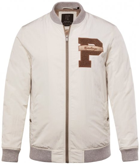 JP1880 836786 College jaka ar emblēmu Krēmbalts - Jakas & Lietus apģērbs - Jakas - 2XL-12XL