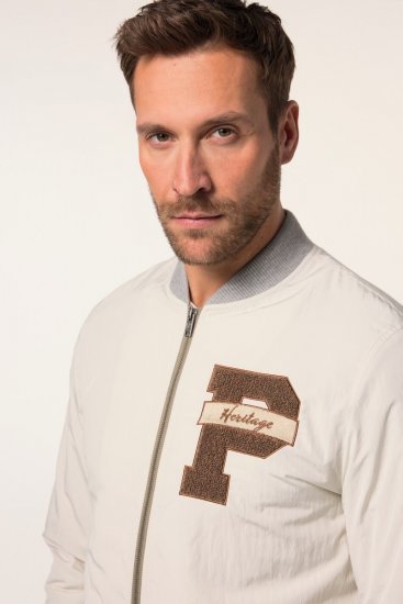 JP1880 836786 College jaka ar emblēmu Krēmbalts - Jakas & Lietus apģērbs - Jakas - 2XL-12XL