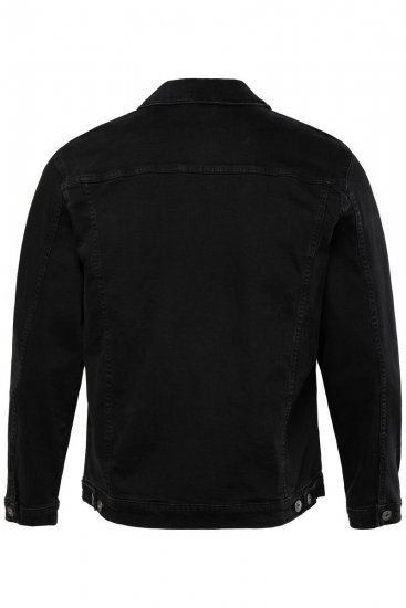 JP1880 836791 Džinsa jaka ar četrām kabatām Melns - Jakas & Lietus apģērbs - Jakas - 2XL-12XL