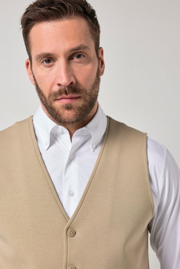 JP1880 New York Flexnamic Džersija veste Bēšs - Uzvalki un žaketes - Liela izmēra uzvalki un bleizeri