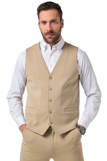 JP1880 New York Flexnamic Džersija veste Bēšs - Uzvalki un žaketes - Liela izmēra uzvalki un bleizeri