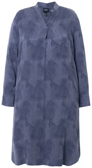 Ulla Popken 837069 Ziedaina kleita Tumši zils - Midi kleitas - Midi kleitas lielajos izmēros