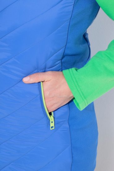 Ulla Popken 837409 Stepēta HYPRAR veste Zils - Vestes - 