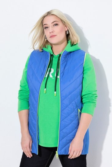 Ulla Popken 837409 Stepēta HYPRAR veste Zils - Vestes - 