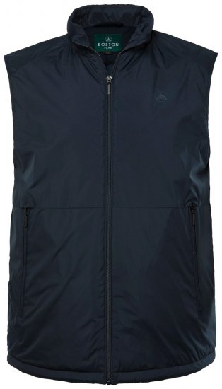 Boston Park 877 Veste ar stāvapkakli un rāvējslēdzēju Tumši zils - Jakas & Lietus apģērbs - Jakas - 2XL-12XL
