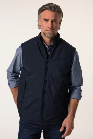 Boston Park 877 Veste ar stāvapkakli un rāvējslēdzēju Tumši zils - Jakas & Lietus apģērbs - Jakas - 2XL-12XL