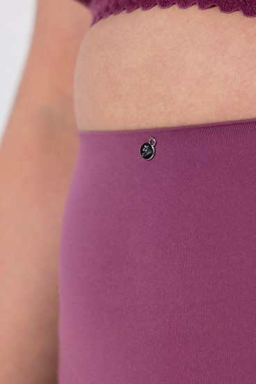 Ulla Popken 838675 Biksītes ar augstu vidukli Tumši violets - Biksītes - 