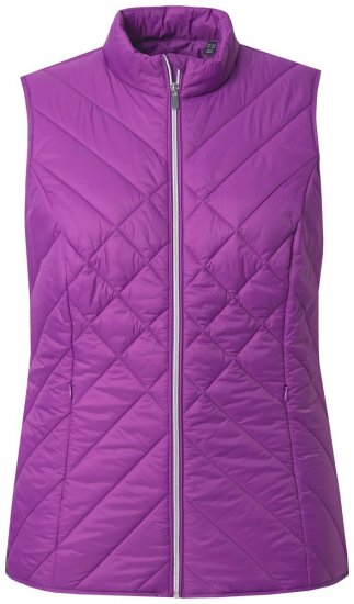 Ulla Popken 840047 Ūdensatgrūdoša stepēta veste Ceriņkrāsas - Vestes - 