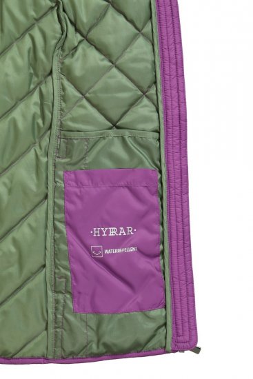 Ulla Popken 840047 Ūdensatgrūdoša stepēta veste Ceriņkrāsas - Vestes - 