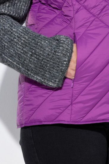 Ulla Popken 840047 Ūdensatgrūdoša stepēta veste Ceriņkrāsas - Vestes - 
