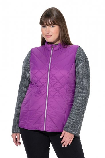 Ulla Popken 840047 Ūdensatgrūdoša stepēta veste Ceriņkrāsas - Vestes - 