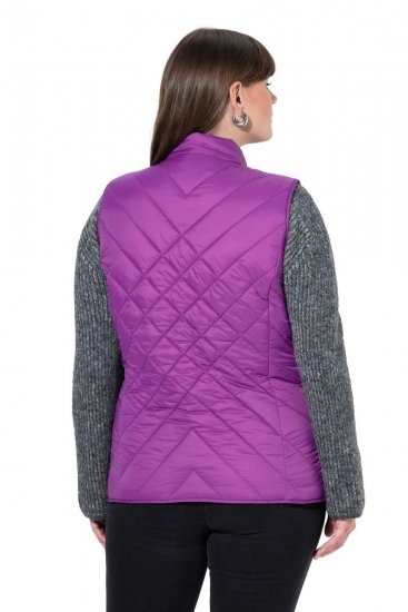 Ulla Popken 840047 Ūdensatgrūdoša stepēta veste Ceriņkrāsas - Vestes - 