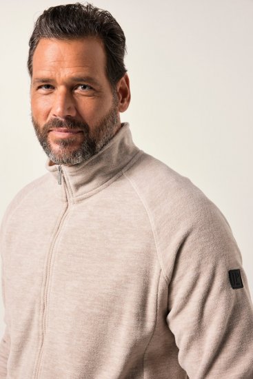 JP1880 Fleece Jacket Stand-up Collar Dusty Pink - Sporta apģērbs & outdoor - Liela izmēra sporta apģērbi vīriešiem