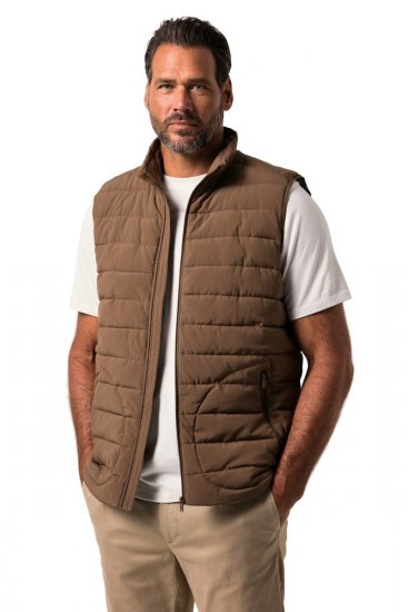 JP1880 840619 Viegli polsterēta veste Pelēkbrūns - Jakas & Lietus apģērbs - Jakas - 2XL-12XL