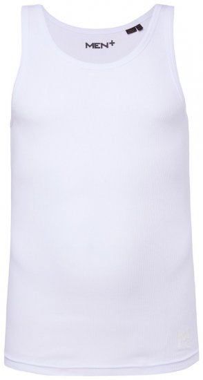 Men+ 620 Rievots bezpiedurkņu krekls Balts - T-krekli - T-krekli - 2XL-14XL