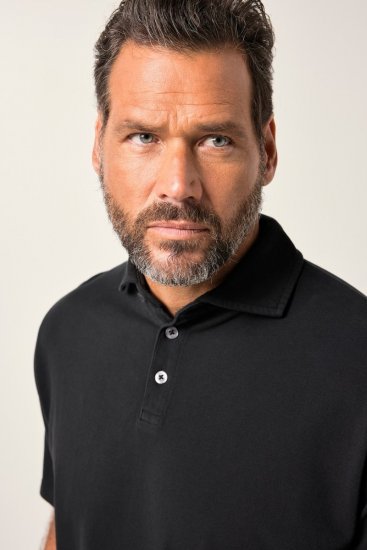 JP1880 Polo Shirt Pique Vintage Black - Polo krekli - Polo krekli - 2XL-8XL
