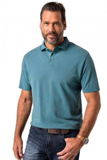 JP1880 Polo Shirt Short Sleeve Pique VIntage Teal - Polo krekli - Polo krekli - 2XL-8XL