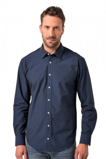 JP1880 Shirt Long Sleeve Kent Collar Navy - Krekli - Krekli - 2XL-8XL
