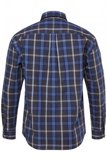 JP1880 Checked Shirt Long Sleeve Kent Collar Anthracite - Krekli - Krekli - 2XL-8XL