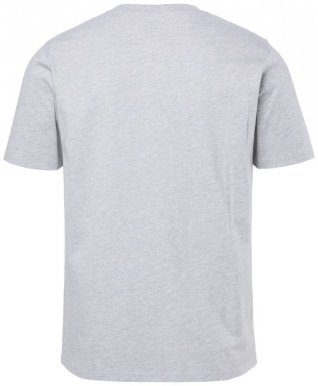 JP1880 T-shirt Short Sleeve Chest Print Grey Melange - T-krekli - T-krekli - 2XL-14XL