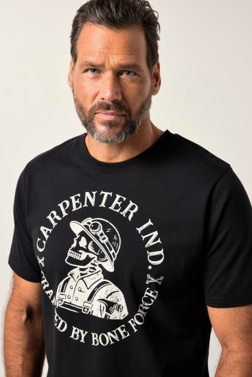 JP1880 T-Shirt Chest Print Bone Force Black - T-krekli - T-krekli - 2XL-14XL