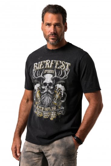 JP1880 Beer Festival Design Vintage Looking T-Shirt Black - T-krekli - T-krekli - 2XL-14XL