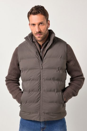 JP1880 841361 Lāzera stepēta veste Mokas brūns - Jakas & Lietus apģērbs - Jakas - 2XL-12XL
